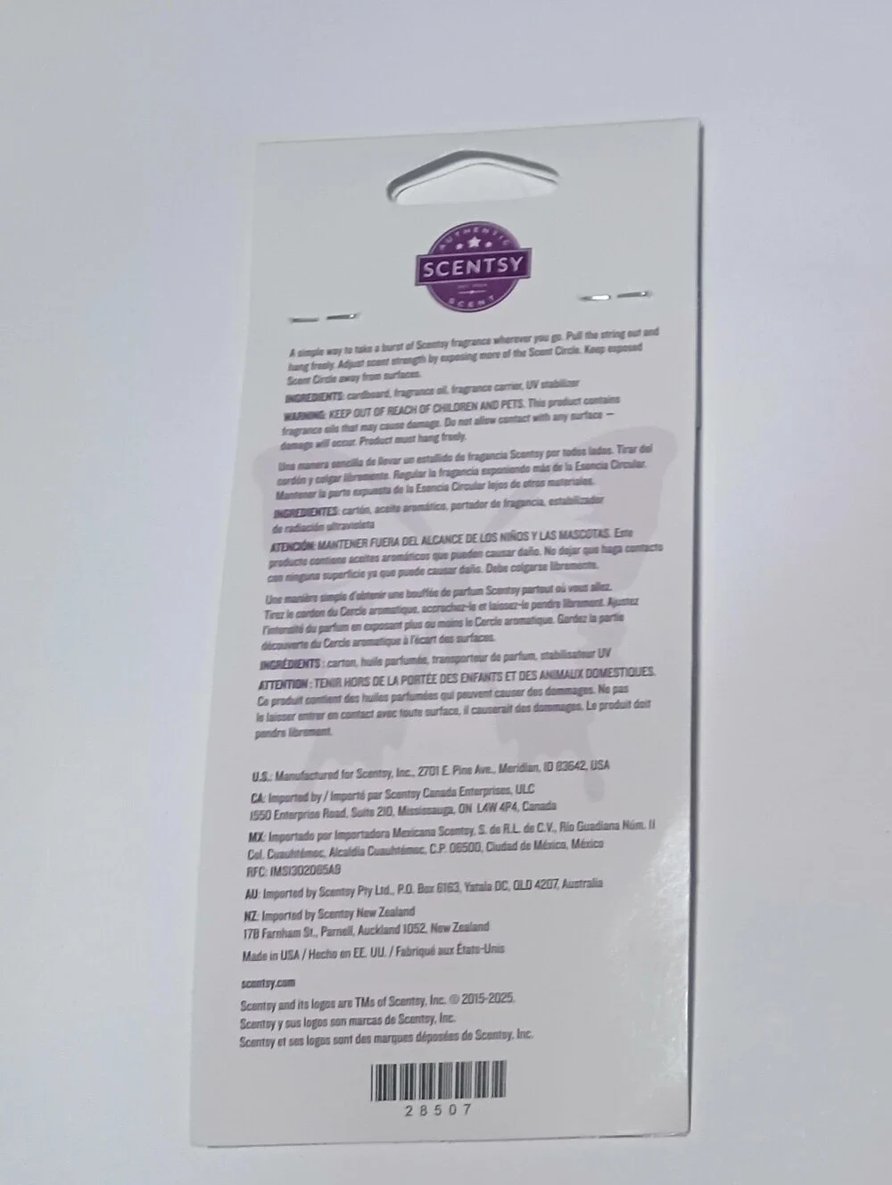 Scentsy Mystery Man Air Freshener - Picture 2 of 2